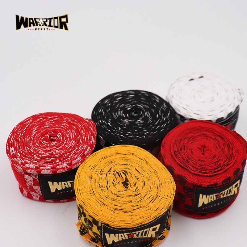 Envolturas de mano de boxeo MMA, Muay Thai, Kick Boxing, vendas de entrenamiento, correas deportivas, 3M/5M de longitud, estampado de Calavera, 1 par