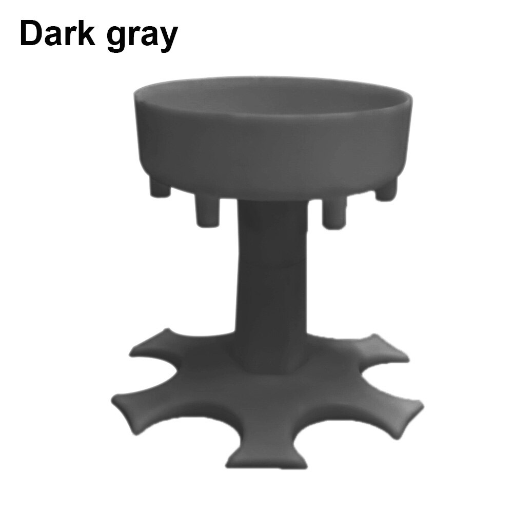 6 Shot Beverage Glass Dispenser Holder Portable Wine Dispenser Pourer Drinking Bar Shot Dispenser Party Bar Accessory: Dark gray