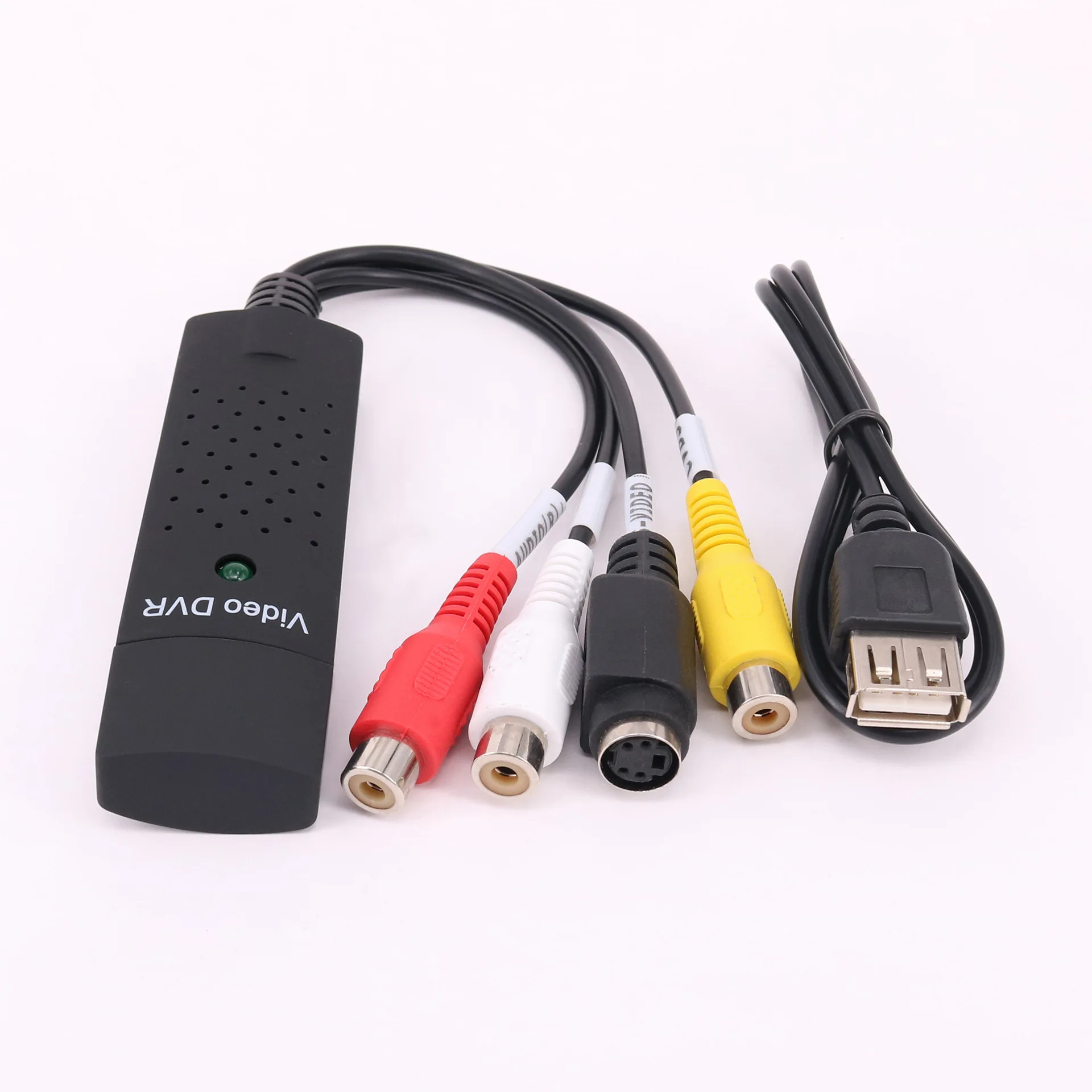 Usb 2.0 videooptagelseskort video-lydkonverter til tv dvd vhs lydoptagelsesadapterkort til tv video dvr