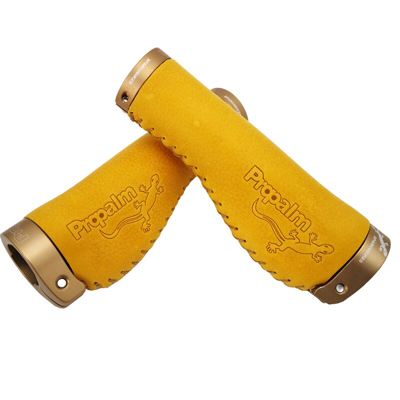 Fiets Grip Vintage Lederen Vlees Bal Vervormd Grip Comfortabele Fiets Accessoires Fiets Mountainbike Lederen Grip
