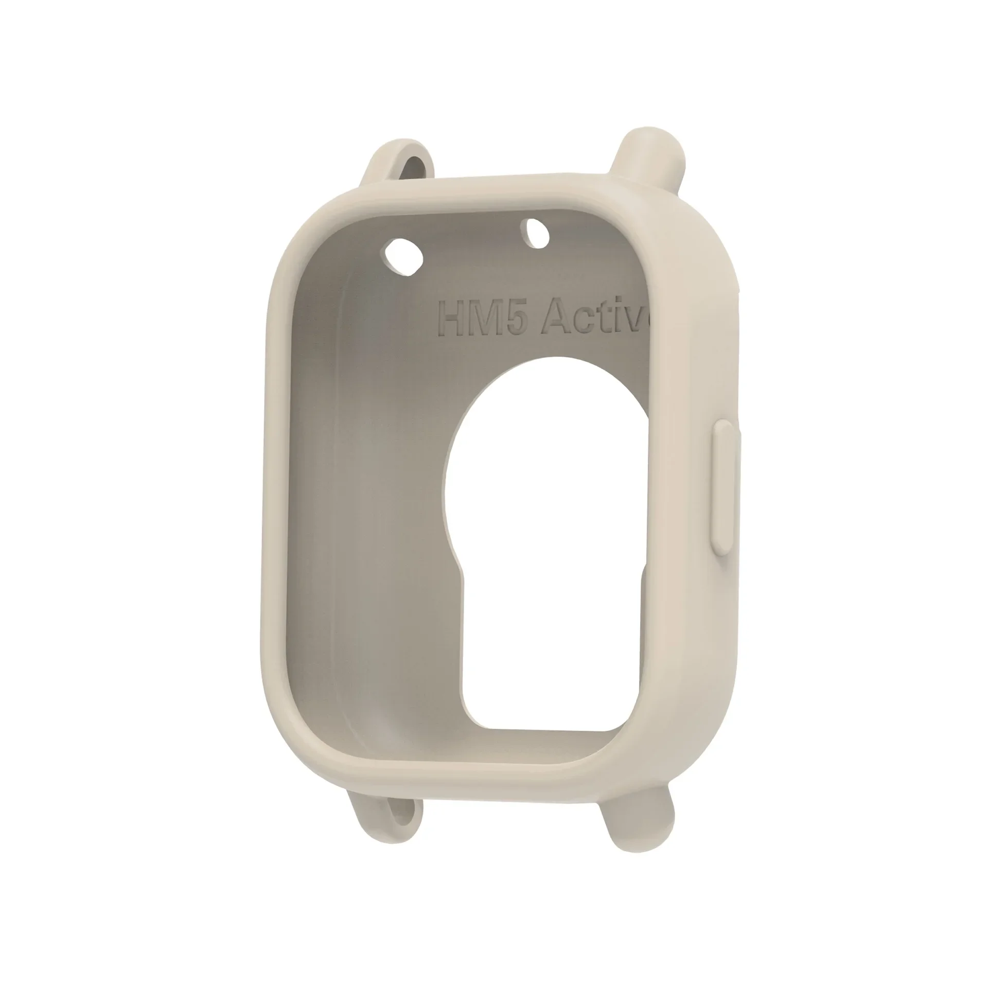 Horlogekast voor Redmi Watch 5 Actieve horlogedecoratie Zachte siliconen hoes voor Redmi Watch 5 Lite Anti-kras beschermende schaal: XS / Ivoor