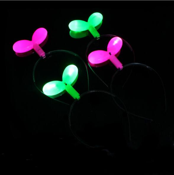 LED Illuminato Fagioli Germoglio giocattoli Del Partito Della Fascia Lampeggiante Lampeggiante Hairband Accessori Per Capelli di Halloween Glow YH1488