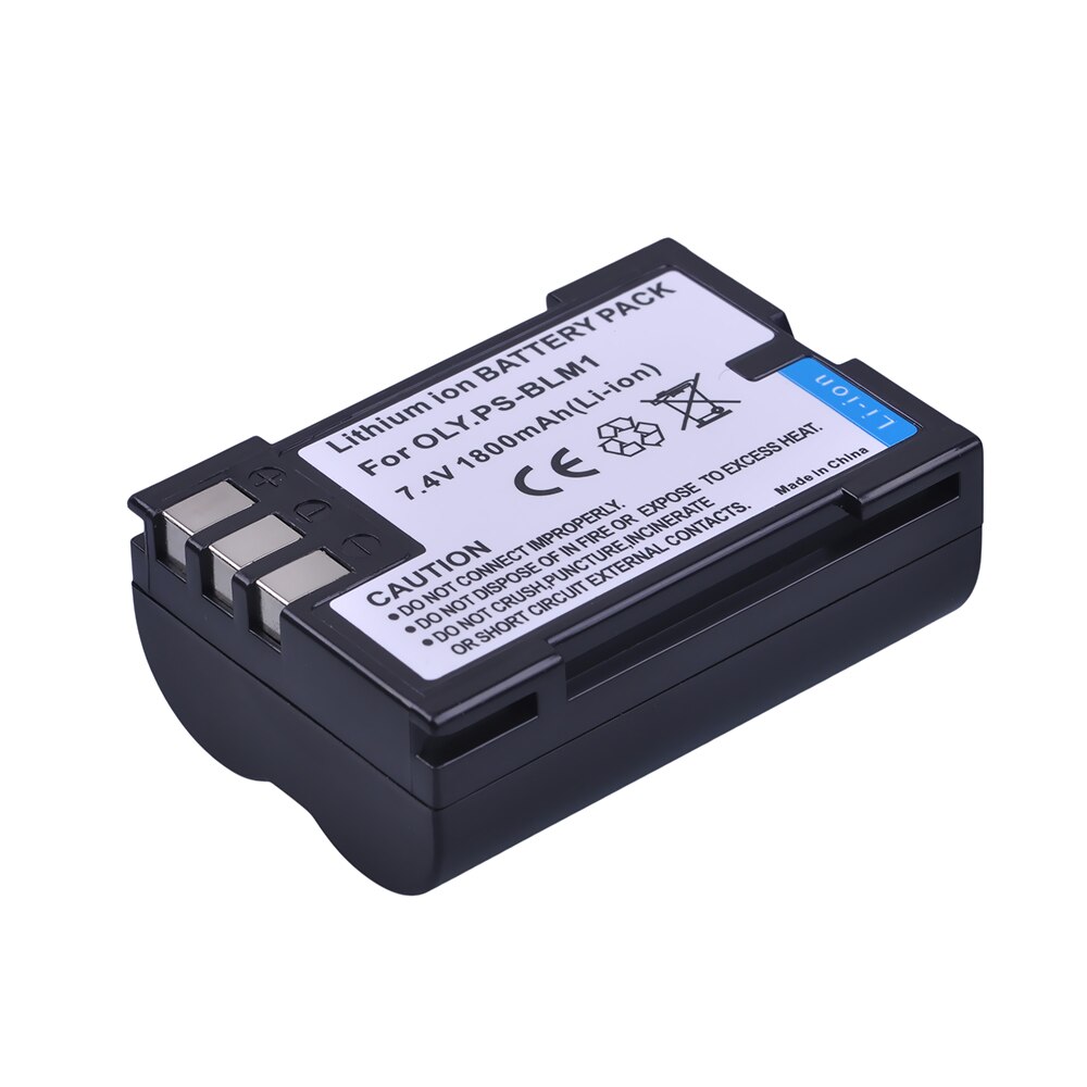 3 pièces 1800 mAh PS-BLM1 BLM-1 BLM1 Caméra Batterie + Chargeur Double USB pour Olympus C-5060 C-7070 C-8080 E-30 E-300 E-330 E-500 E-510
