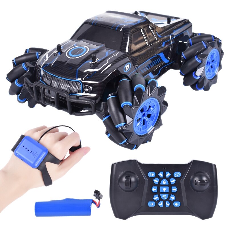 1/16 2,4 GHz Dual Fernbedienung RC Stunt Racer mit Sound Licht und Geste Sensoren