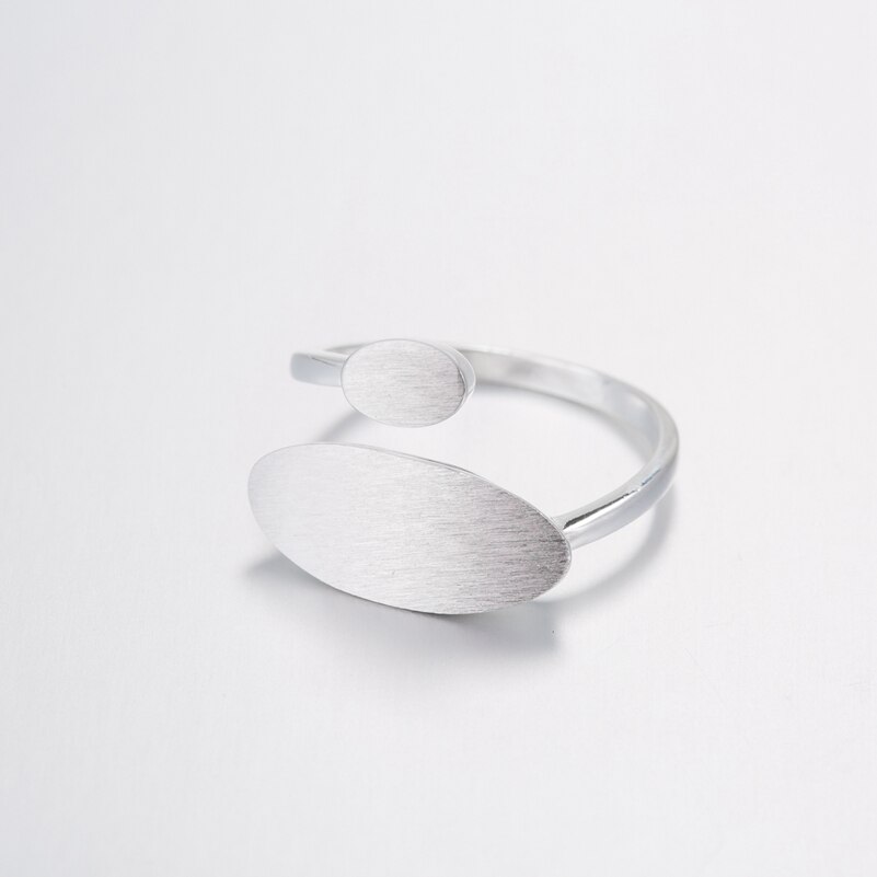 2022 Simple Open Rings for Women Girls Geometric Whale Tail Leaf Bar Heartbeat Plane Finger Ring Jewelry anel