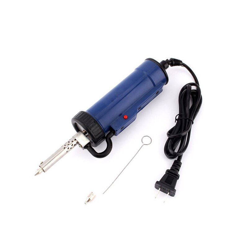 Draagbare Automatische Tin Elektrische Vacuüm Soldeer Sucker Desolderen Machine 220V 30W Elektrische Tin Zuigapparaat Eu Met Nozzle