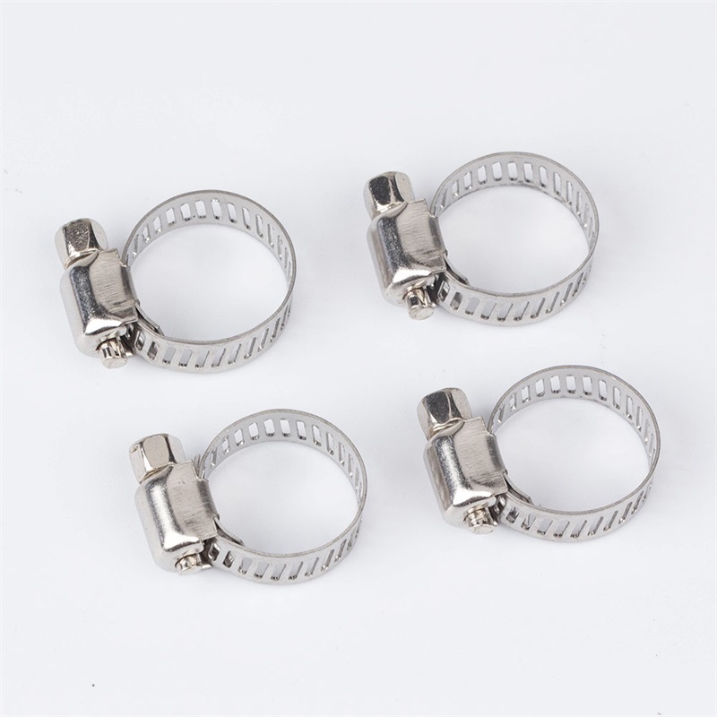 10pcs Stainless Steel Drive Hose Clamp Tri Clamp Adjustable Fuel Line Pipe Worm Gear Clip Clamp Tube Fasterner Clip