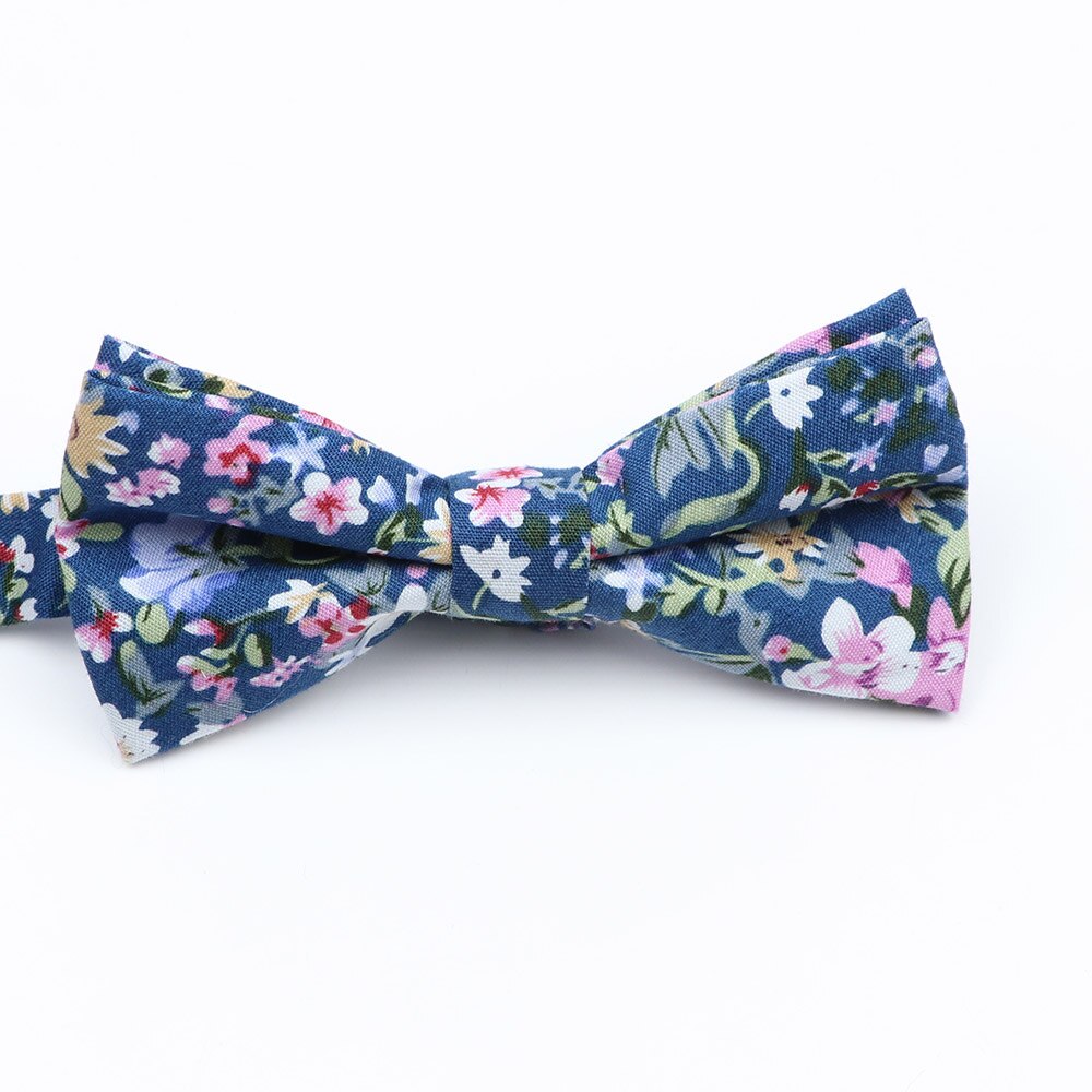 Nuevos pajaritas florales coloridas, corbatas de pajarita con estampado de algodón a la para niños, trajes de de boda para niños, corbatas de mariposa