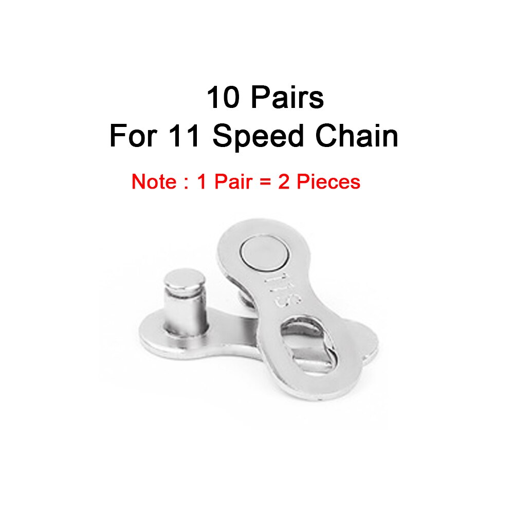 6/7/8/9/10/11 Speed Bicycle Chain Connector Lock Quick Link Master Bicycle Joint Cycling Parts Road Bike Magic Buckle: 20 PCS (11)s Chain