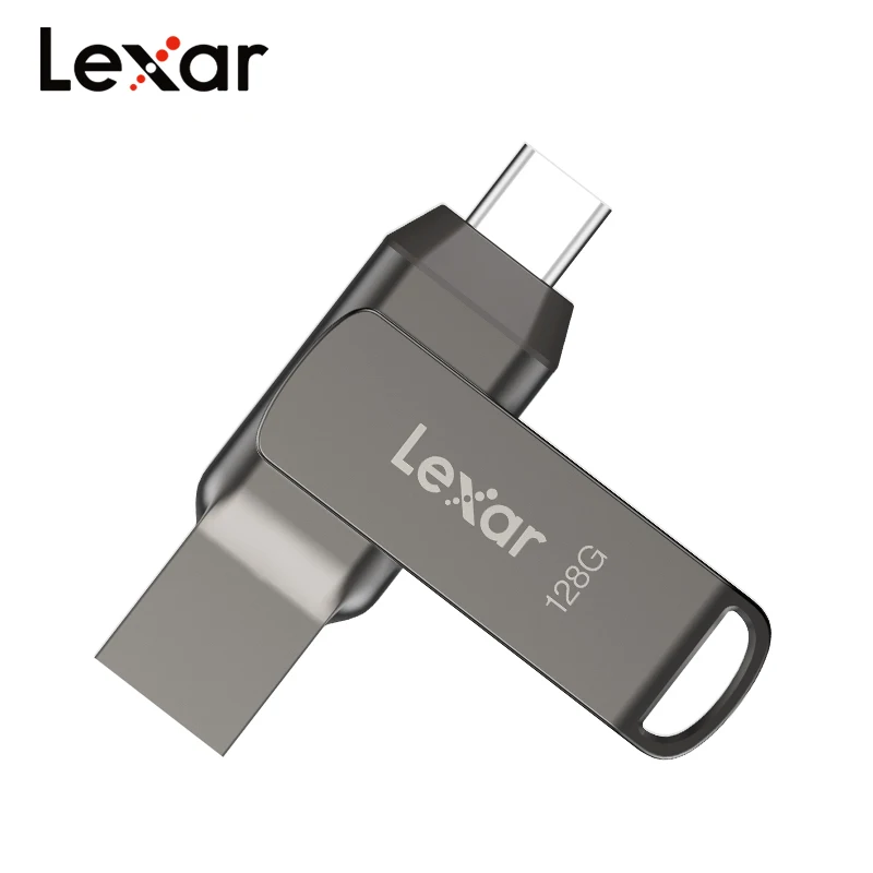 Lexar JumpDrive Dual Drive D400 32GB 64GB 128GB 256GB high-speed USB 3.1 Type-C Type-A Flash Drive for Storage Expansion Mac PC: 2 GB