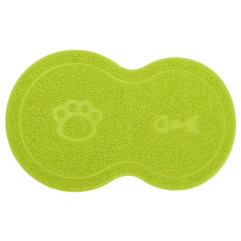 Clean PVC Pet Dog Puppy Cat Feeding Mat Pad Cute Bed Dish Bowl Food Water Feeding Placemat Wipe Clean Pet Supplies Pet placemat: Army Green