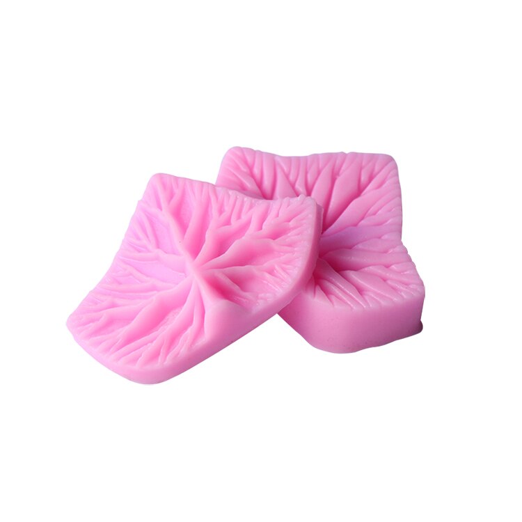 Molde de silicona para fondant de hojas, decoración de boda para cocinar flores en 3D, moldes para manualidades de azúcar, molde para pasteles DIY de hojas: Rosa