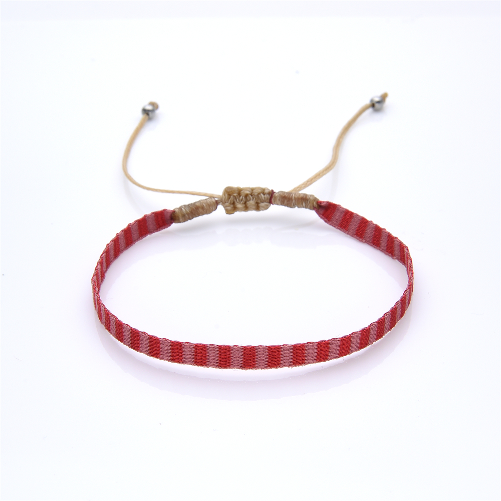 KKBEAD Colombia Armband Stof Armbanden Vrouwen Mannen Handgemaakte Gevlochten Polsband Vintage Pulseras Boho Sieraden: Silver Plated