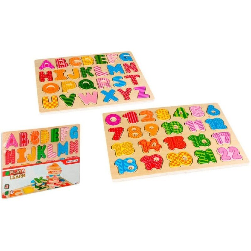 Houten Puzzel Cijfers/Letters
