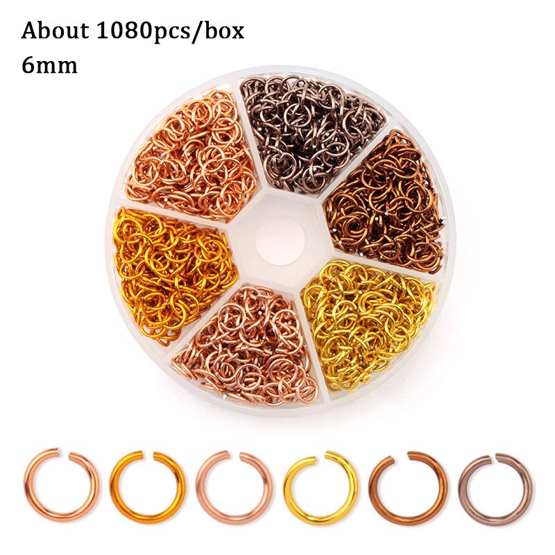 Jewelry Findings Set open jump rings Loose spacer beads Earring hooks Rubber Earring Backs for Jewelry Making DIY handicraft: 15
