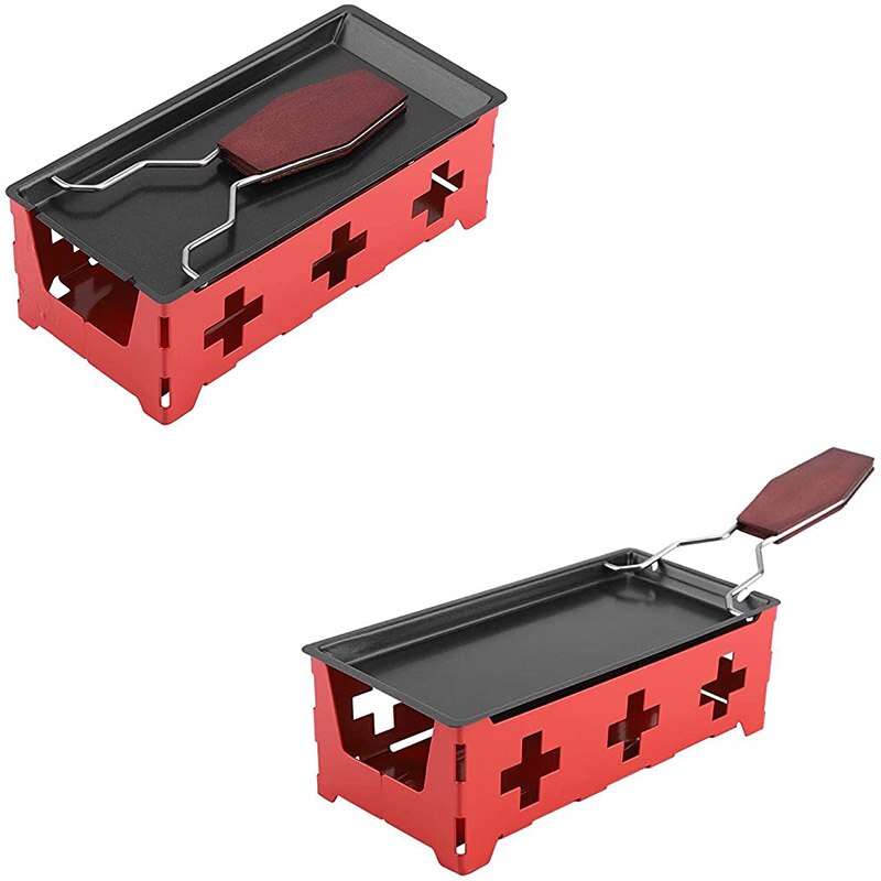 Non-Stick Cheese Oven Set Mini BBQ Cheese Board With Wood Handle Iron Swiss Cheese Melter Pan Kitchen Baking Tools