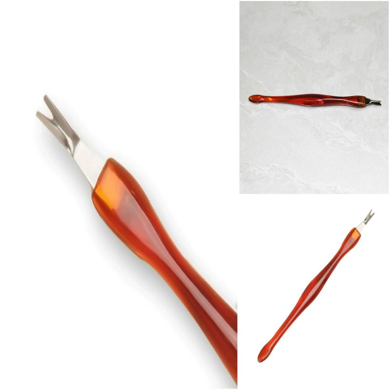 1PC ongle mort Peeling fourchette exfoliant appel d'offres cuticule tondeuse peau morte enlever fourchette maison Salon ongles manucure outil