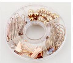 65 sztuk/zestaw Soli kolor zestaw klipów materiały biurowe jakości szkolne artykuły papiernicze dla uczniów biuro akcesoria spinki zakładki klipy: róża złoty