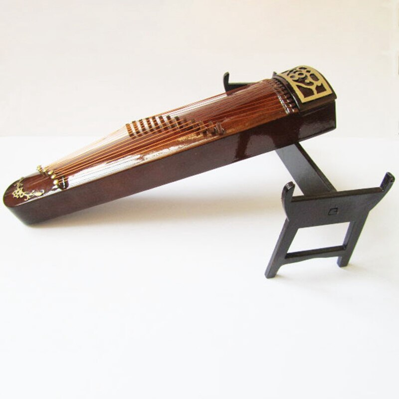 Mini Guzheng Model Chinese Traditional Zither Musical Instrument Collection Decorative Ornaments Model With Case Stand