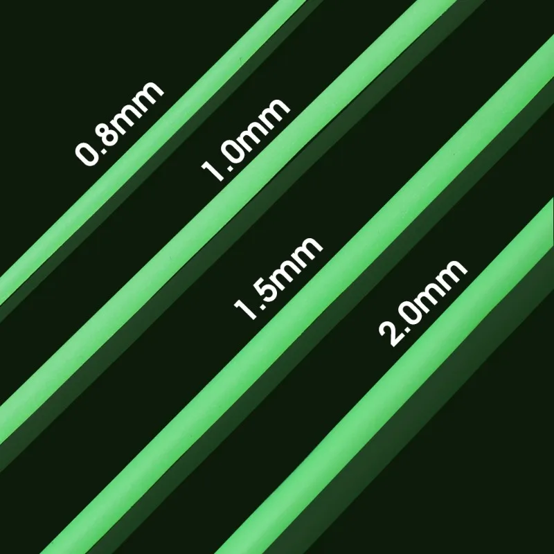 0.8/1/1.5/2mm Lichtgevende Vissen Slang Siliconen Anti Rig Buis Tubing Rig mouwen Diepzeevissen Pesca Iscas Visgerei Gereedschappen