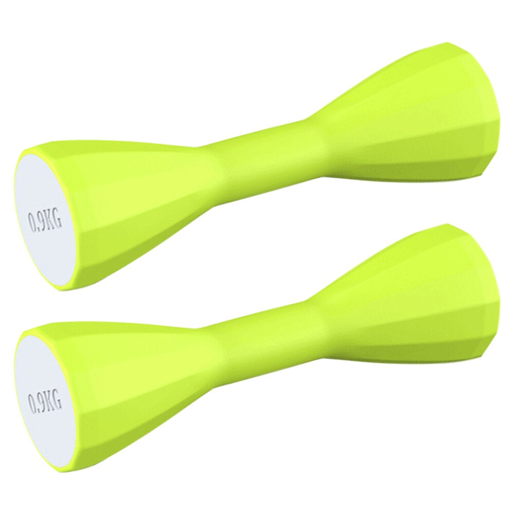 Haltères de Fitness pour hommes et femmes, 1 paire, ensemble de poids, gymnastique à domicile, exercice de force, 2kg/pièce: Green 0.9kg