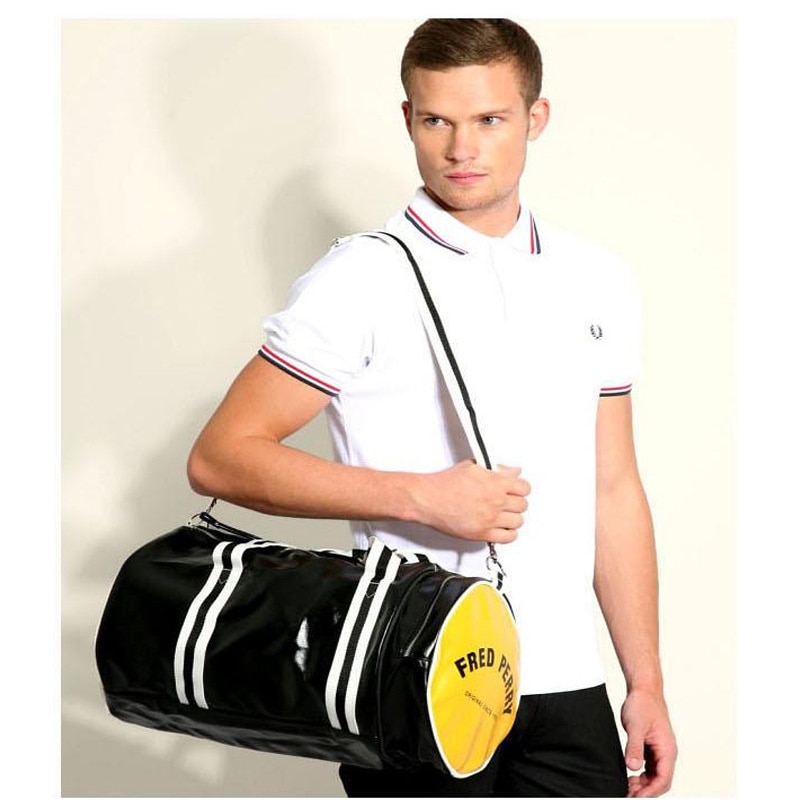 Pu Leather Shoulder Travel Bag Gym Bag Men Fitness Women Portable Training Bag Traveling Handbag Striped Sac De Sports Bags