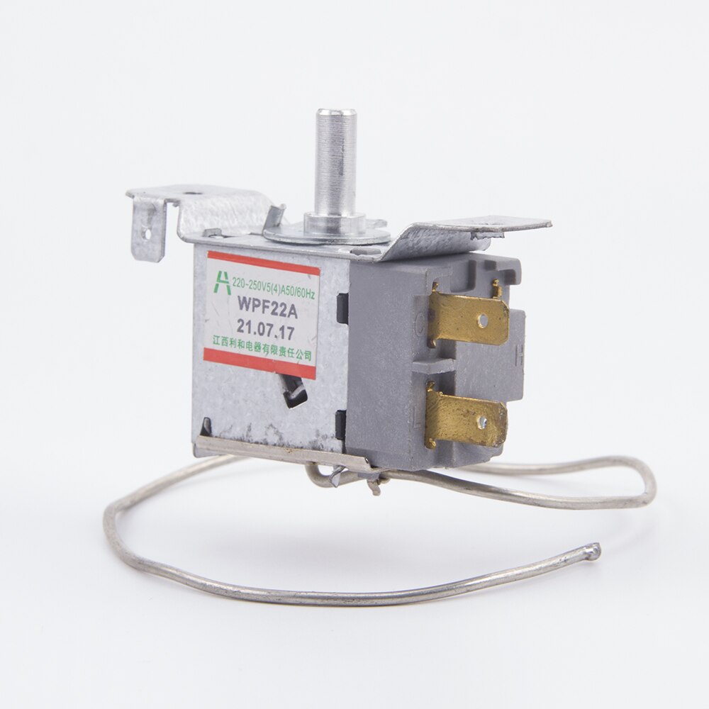 2 pins universal refrigerator thermostat 2 feet mechanical temperature control switch freezer fridge replacement parts WPF22A