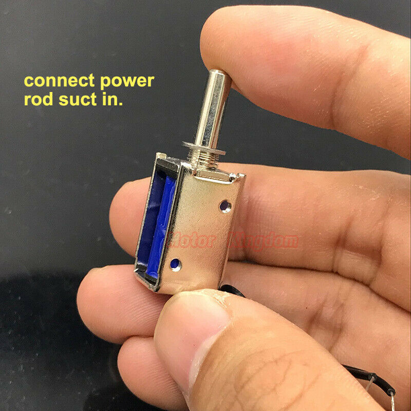 Mikro platz Elektromagneten DC 6V-12V 9V Saug Frühling drücken-ziehen-Typ 5mm Hub Magnet magneten