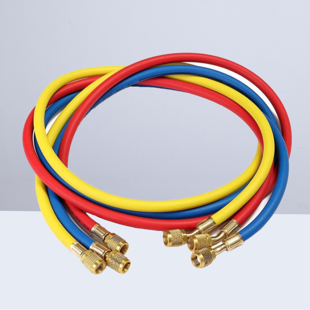 36 Inch Ac Opladen Slang Hvac Koelmiddel R12 R22 R404 R502 R134A Auto Airconditioning Koeling Buis 3000-600 psi Standaard: As Shown