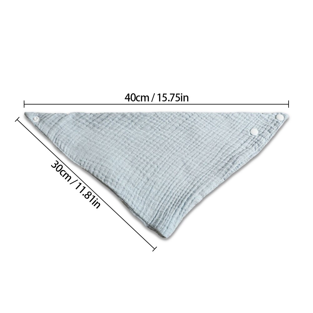 Bavaglini in mussola per bambini sciarpa a triangolo morbido cotone solido Saliva asciugamano ragazzi ragazze grembiule da alimentazione Bandana Drool neonato Burp vestiti