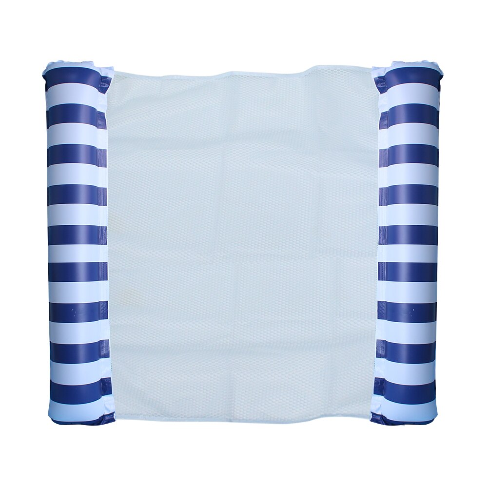 PVC Wasser Hängematten Liege Streifen Gittergewebe Aufblasbare Schwimm Betten Stuhl Luft Matratze Outdooor Schwimmen matt Kissen Zubehör