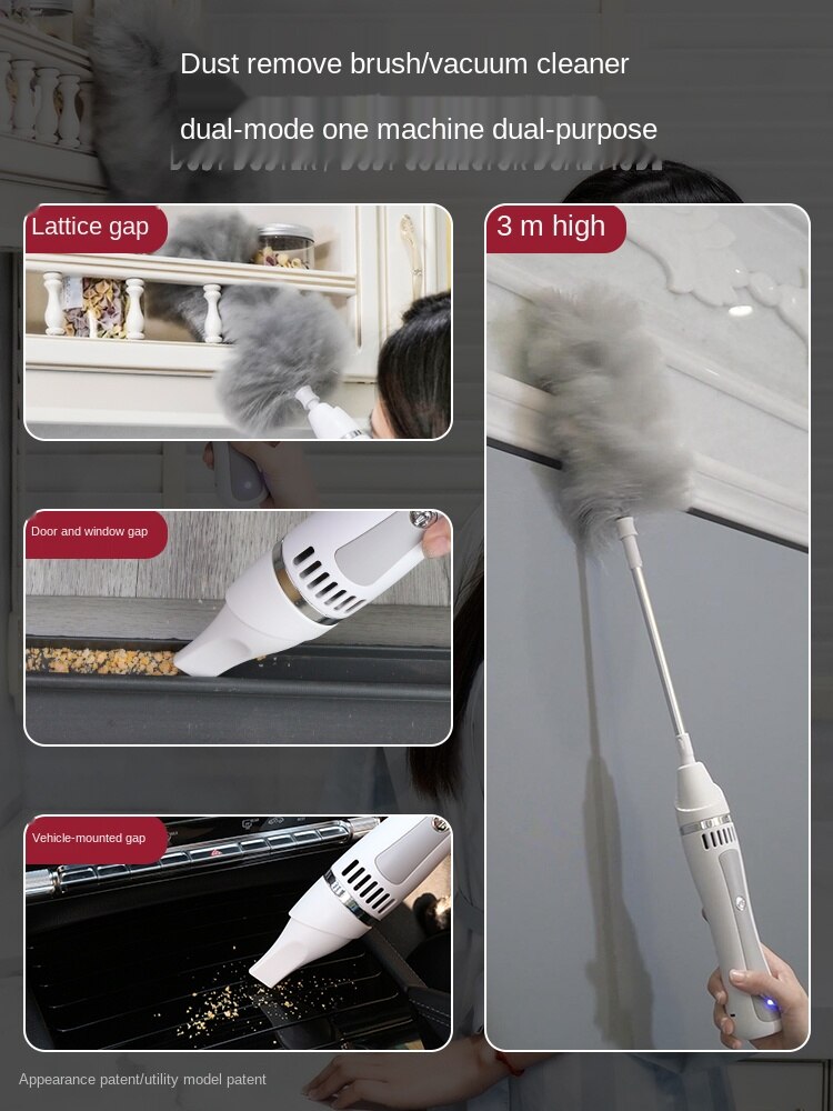 Plumero electrostático de 360 grados, manta de plumas, artefacto de barrido de polvo para el hogar, recolector de polvo de plumas eléctrico