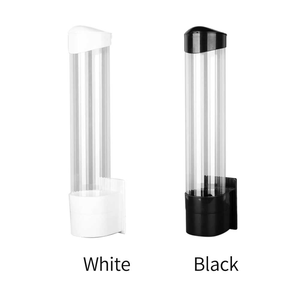 Wall Mounted Container Hotel Home Office Storage Rack Dustproof Paper Cup Dispenser ABS Holder Space Saving Automatic Organizer