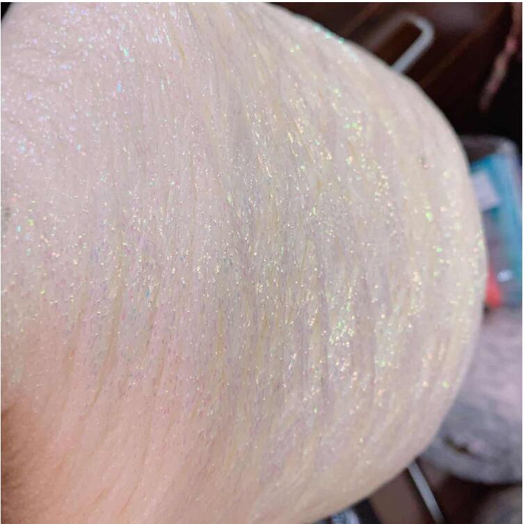 Fil tubulaire blanc brillant, or, argent, Crochet, pour tricot, fil à coudre creux, 500 g/Lot