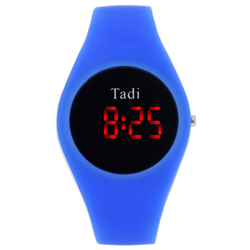 Vrouwen Mode Digitale Vrouwen Elektronische Horloge Plastic Luie Studenten Eenvoudige Horloge Vrouwen: Blue