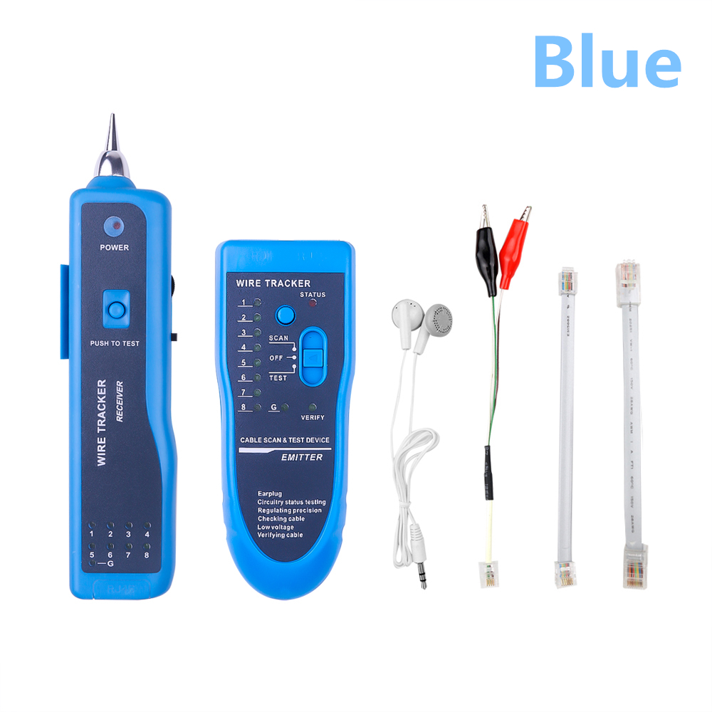 kebidumei RJ11 RJ45 Cat5 Cat6 Wire Tracker Diagnose Tone Finder Telephone Wire Cable Tester TracKer Detector Networking Tools