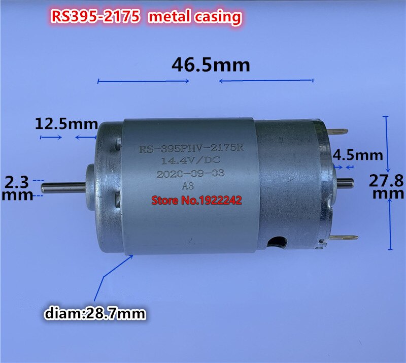neue 12V 14,4 V 6800rpm RS395 motor doppel ausgang welle carbon pinsel 395 390 DC motor für roboter vakuum-reiniger ~