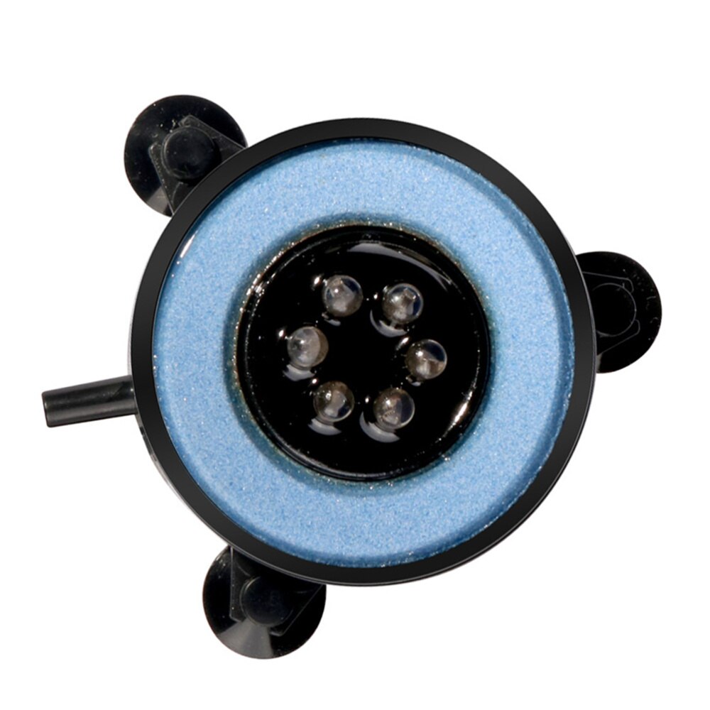 LED Aquarium Fish Tank Light Air Bubble Lights Submersible Underwater Lamps Colorful Waterproof Light Round Disc Light with US