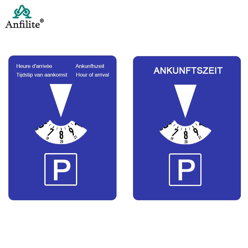 Parkeer Disc Timer Klok Collectie Tijd Display Blauw Plastic Parking Tijd Gereedschap 24 Parking Disc Draagbare Parking Meter Abs