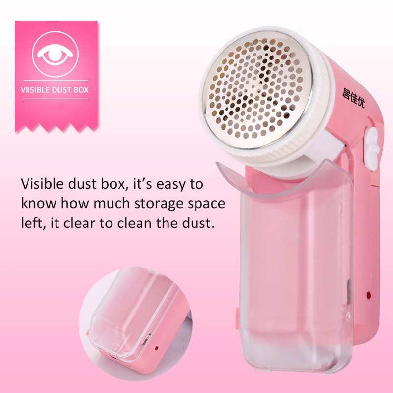 Portable Hair Ball Trimmer Electric Fuzz Ball Shaver Remover Powered By USB Plugging Villus Protective Cover Visible Dust Box