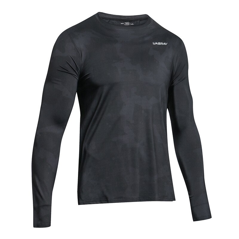 Sport langærmet t-shirt udendørs træning løbende sport hurtigtørrende jakke absorberende tør elasticitet sports lange ærmer: 2 / S