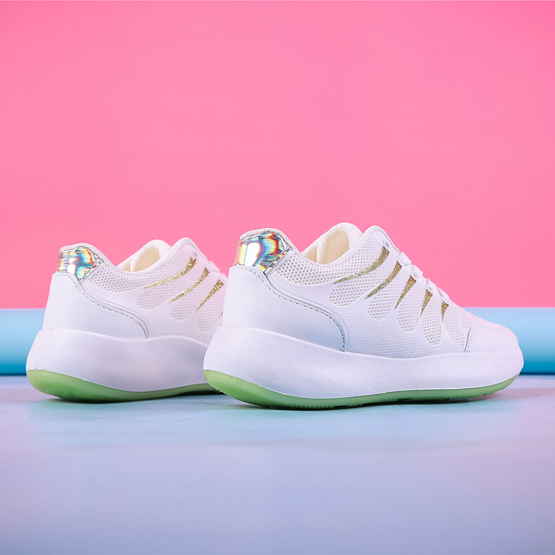 Luft atmungsaktive frauen schuhe frühling sommer damen turnschuhe koreanische weibliche höer zunehmende mokassins Dame Gittergewebe vulkanisierte schuhe