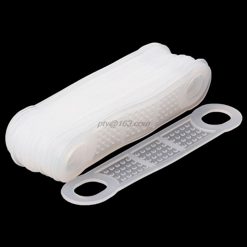 20Stck Silikon Kleidung KleiderbüGel Anti Unterhose Streifen Kleidung Gestell Pad Winddicht