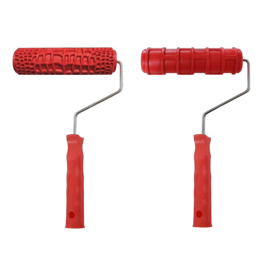 7 Inch 3D With Handle Knurled Rubber Construction Tool DIY Home Wall Decoration Painting Embossing Roller Concave Convex Texture