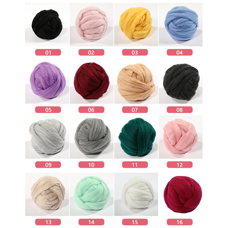 250g Super Thick Natural Wool Chunky Yarn Felt Wool Roving Yarn Spinning Hand Knitting Spin Yarn Diy Blanket Crocheting Supply