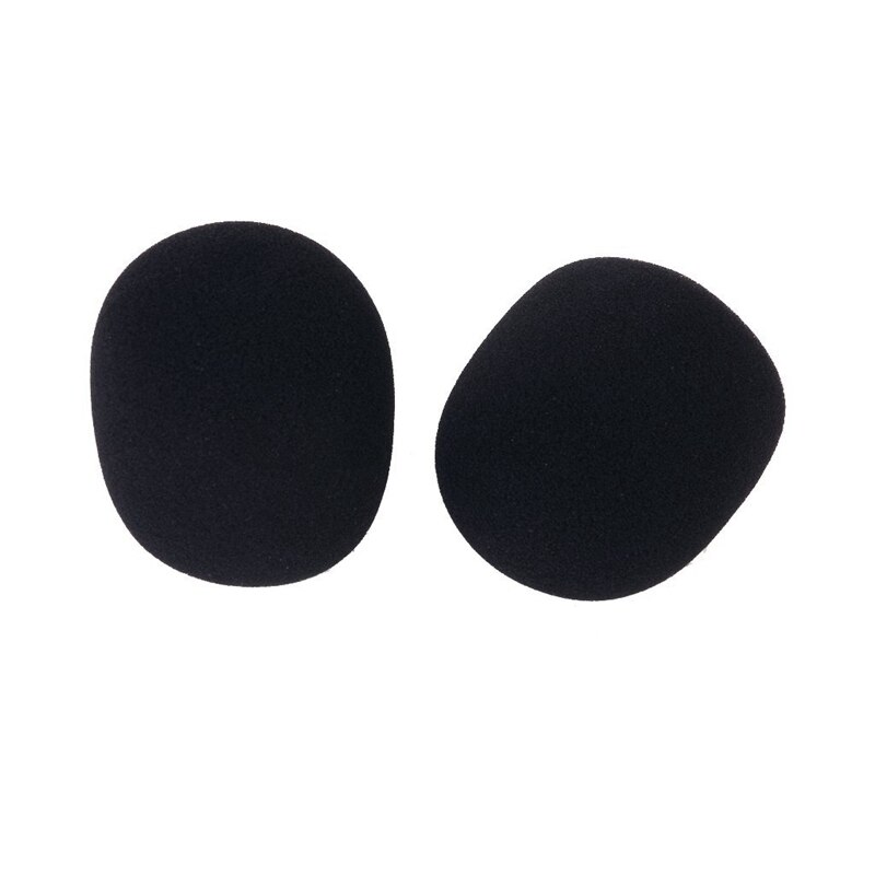 2 pcs Studio miniphone Mic Foam Protective Cover Black: Default Title