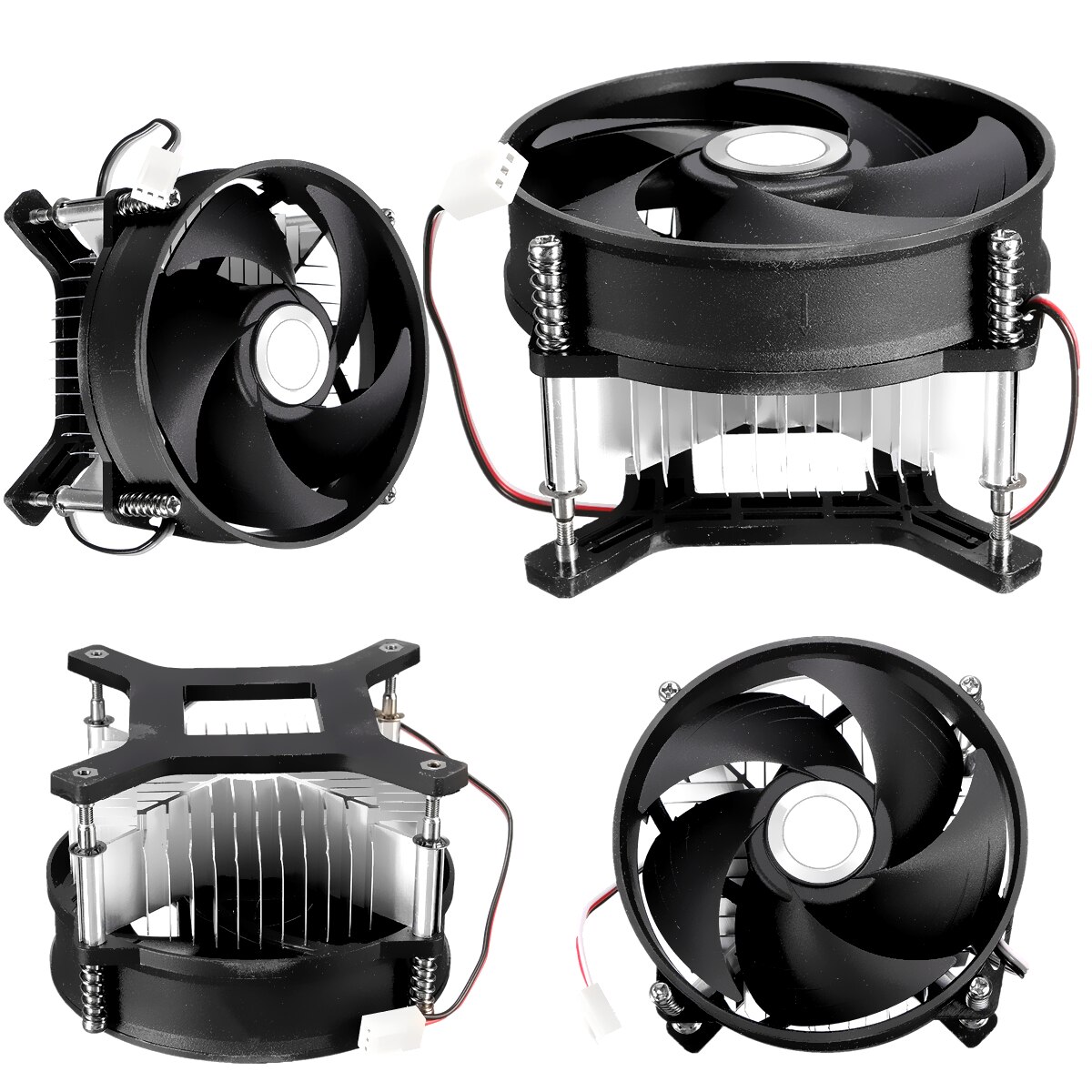 12v kjølevifte i aluminium til 30w 50w 100w ledet-pære kjølekjøler