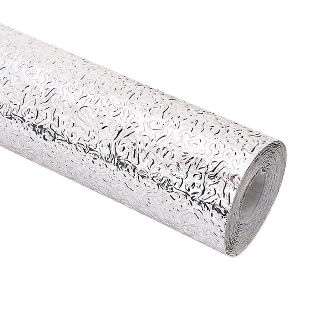 Keukenmuursticker aluminiumfolie waterdicht verwijderbaar zelfklevend oliebestendig behang: A  40 x 100cm