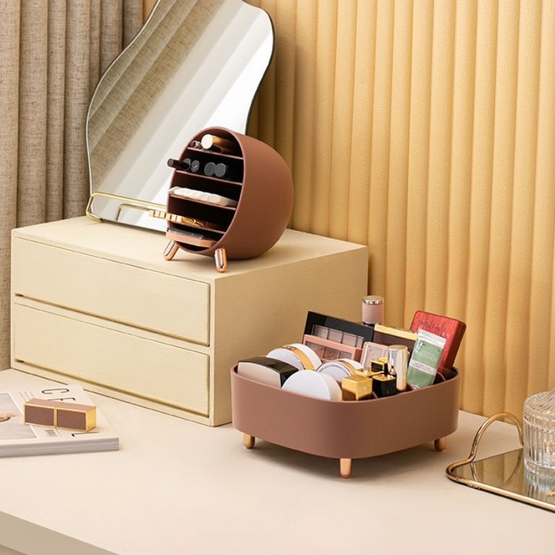 Makeup Organizer Adjustable Storage Box For Eyebrow Pencil Lipstick Eyeliner Storage Box Display Stand Holder