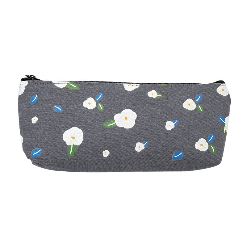 1 unidad de estuche de lápices Kawaii, bolsa de lápices de lona para plantas y flores, gran bolsa de almacenamiento, artículos de papelería para estudiantes útiles escolares para niños, para niños: 8